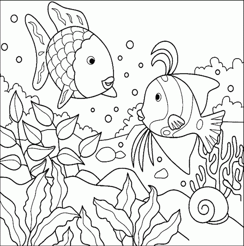 Printable Fish Coloring Pages Two Fish