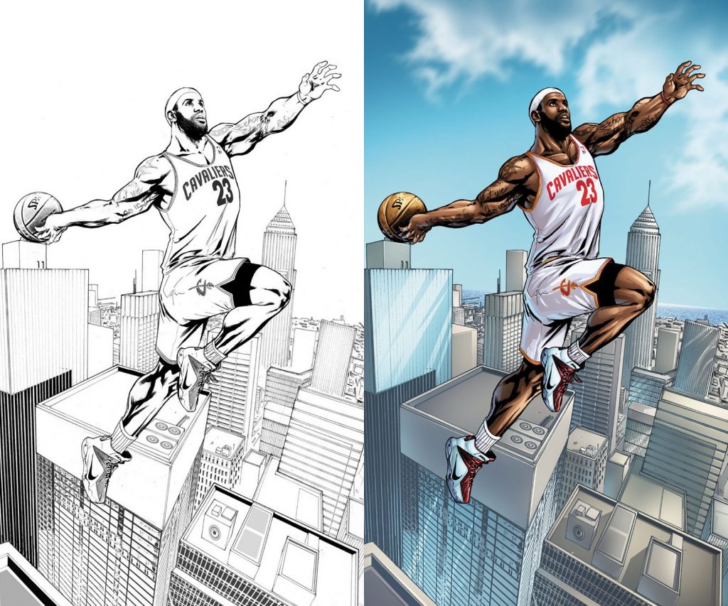 Printable Lebron James Coloring Pages