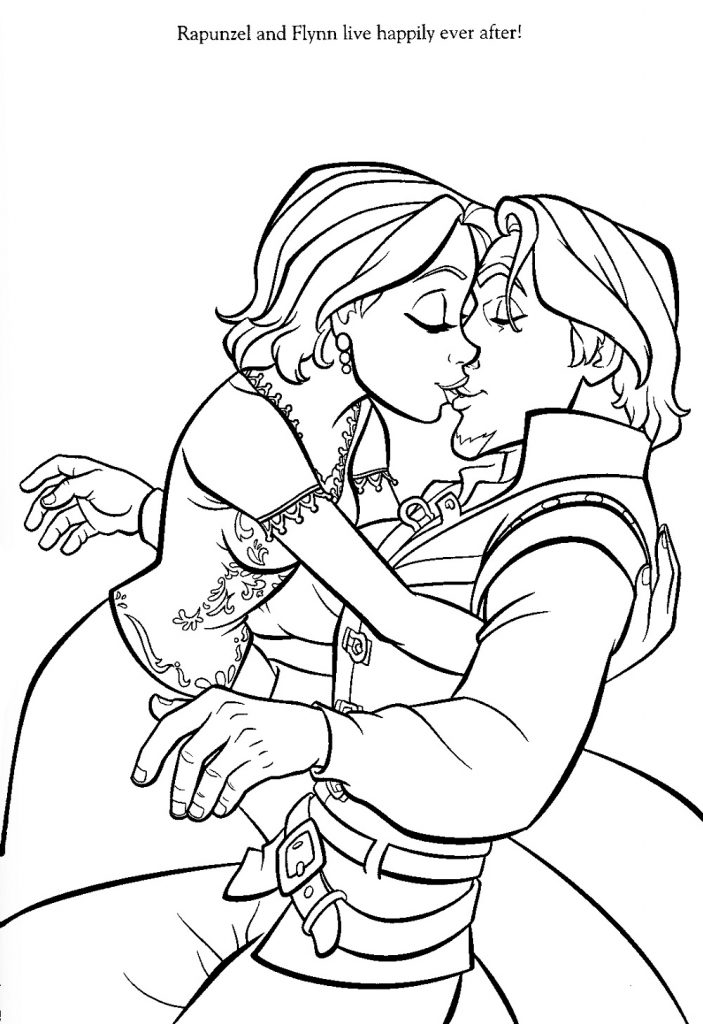 Rapunzel Coloring Pages And Prince