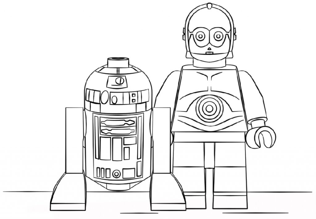 Robot Coloring Pages Lego