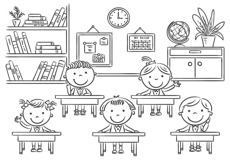 School Coloring Pages Classroom