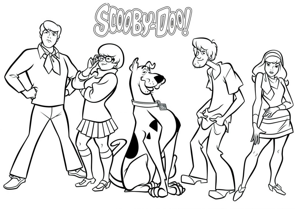 Scooby Doo Coloring Pages And Friends