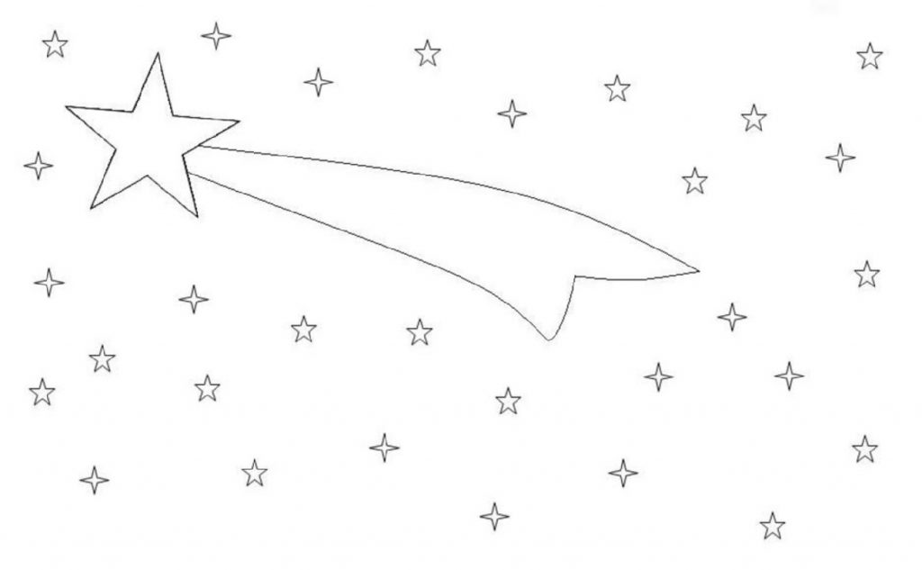 Shooting Star Coloring Pages