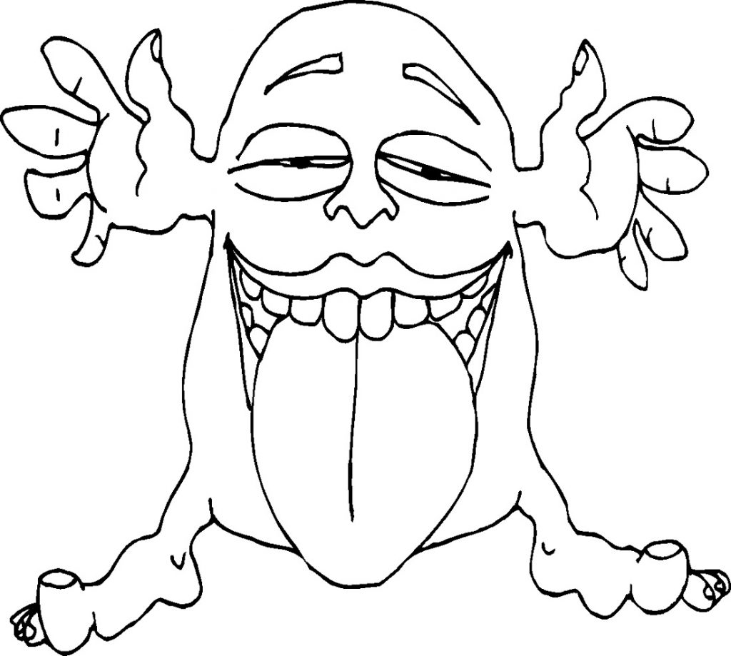 Silly Monster Coloring Pages