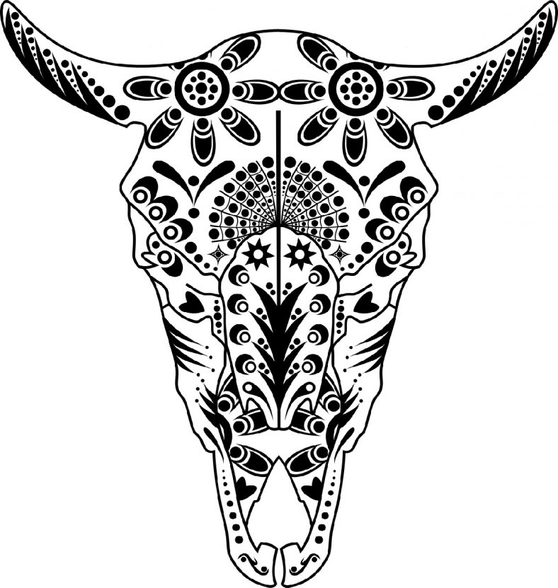 Skull Coloring Pages Animal