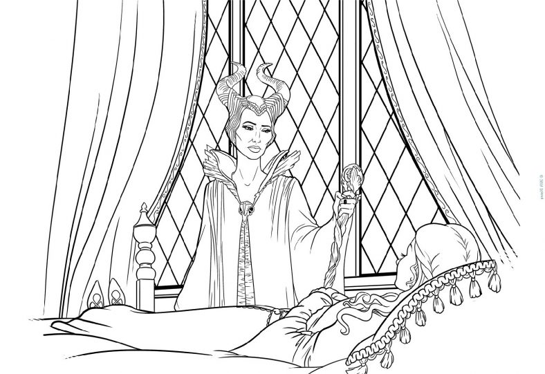 Sleeping Beauty Coloring Pages Maleficent