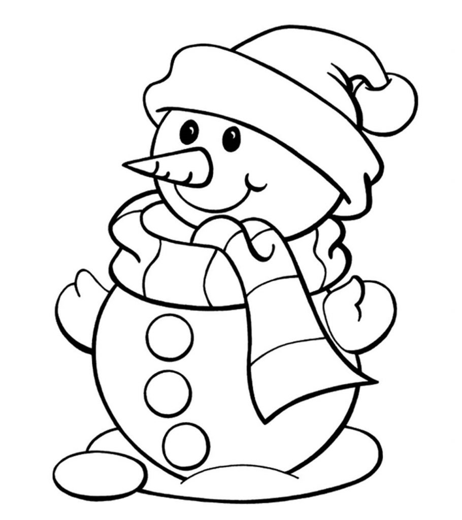 Snowman Coloring Sheet Printables