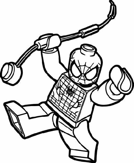 Spiderman Coloring Pages Lego