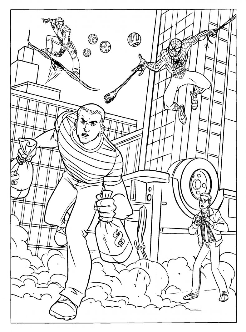 Spiderman Coloring Pages Superheroes