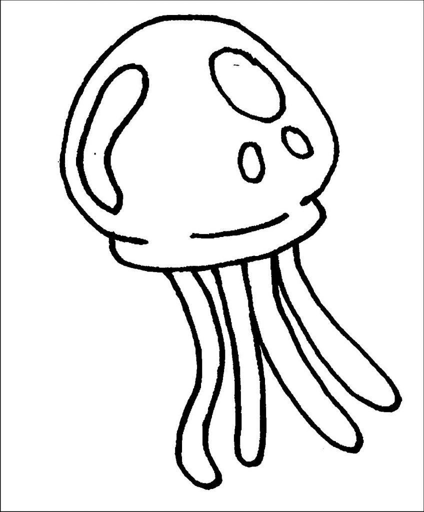 Spongebob Jellyfish Coloring Page