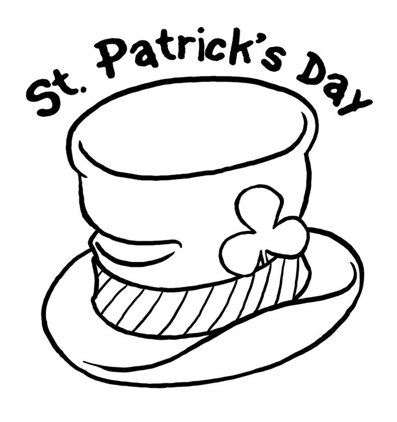 St Patricks Coloring Pages Easy