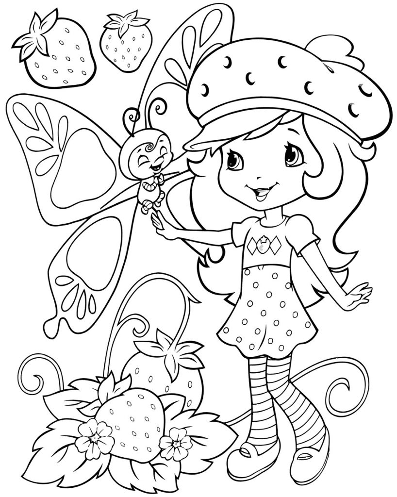 Strawberry Shortcake Coloring Book Pages