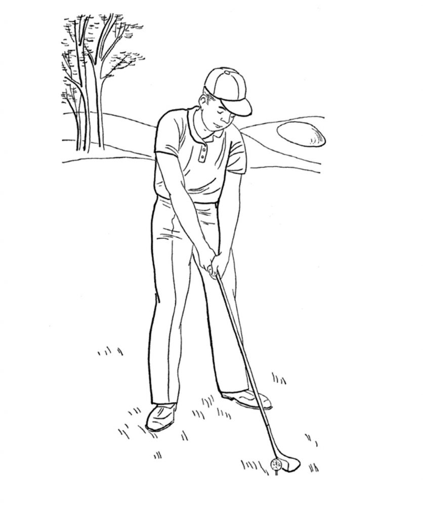 Summer Golf Coloring Pages