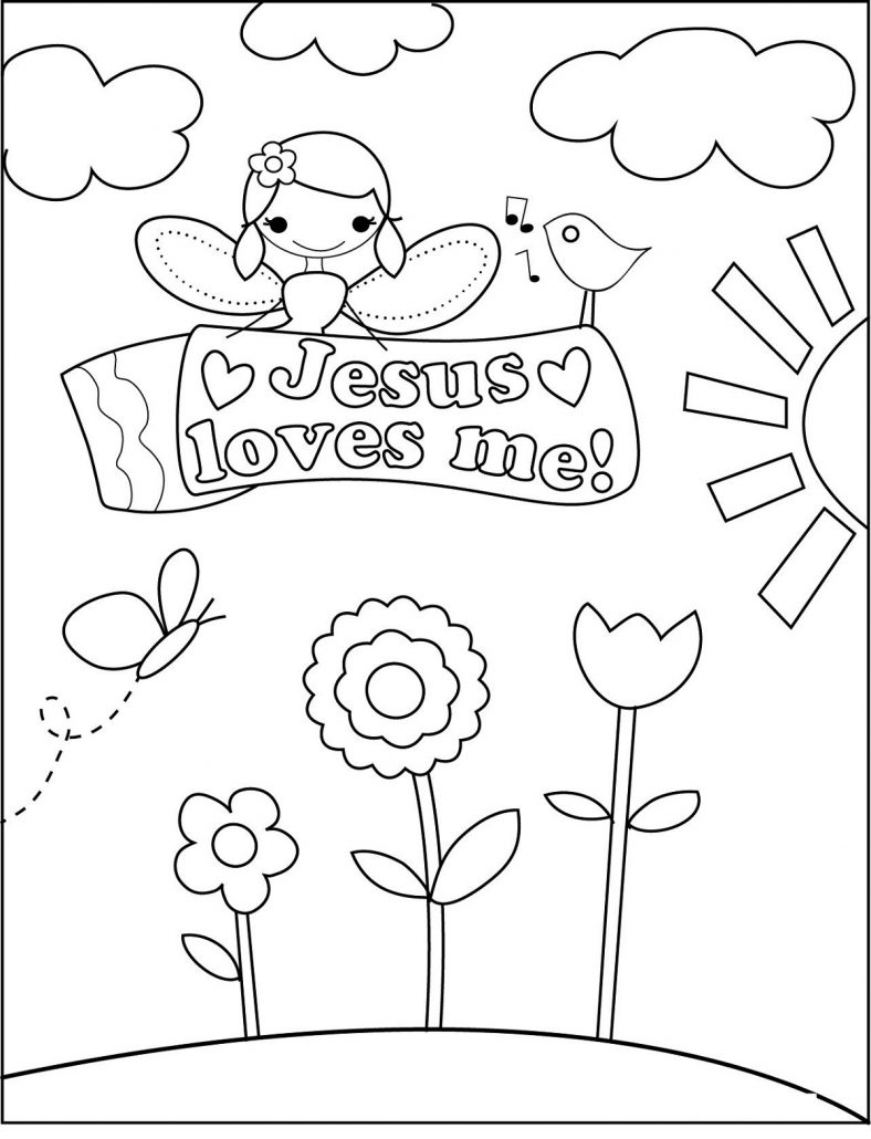 Sunday School Coloring Pages Jesus Love