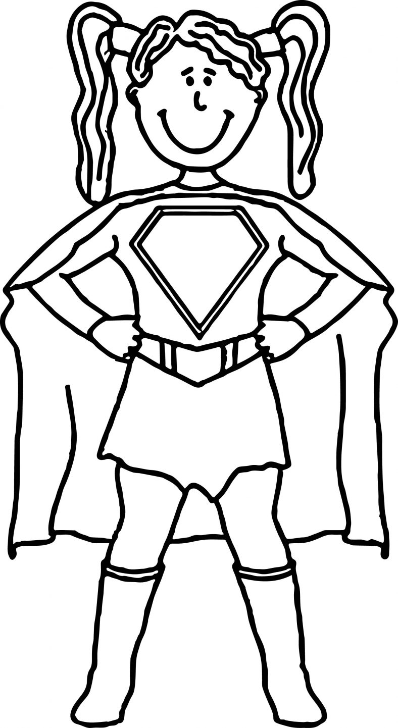 Supergirl Coloring Pages To Print