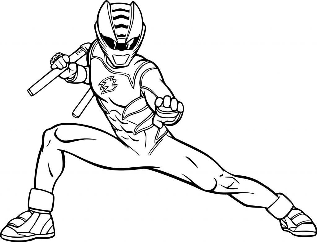 Ninja Power Rangers Coloring Pages