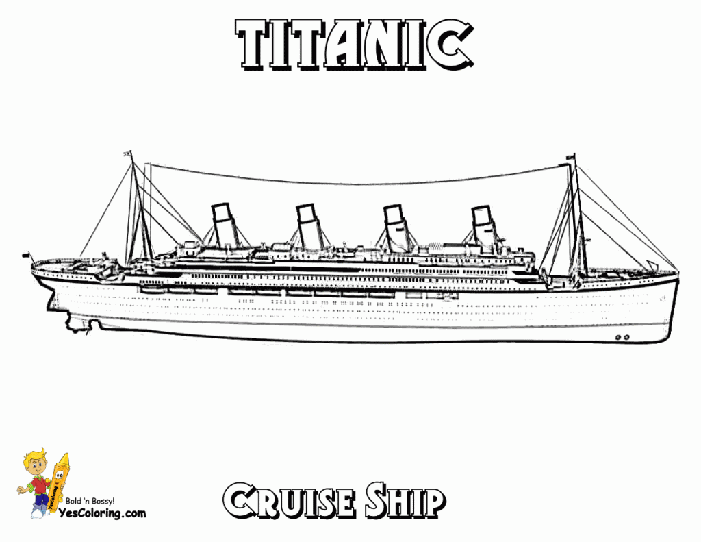 Titanic Coloring Pages Cruise Ship