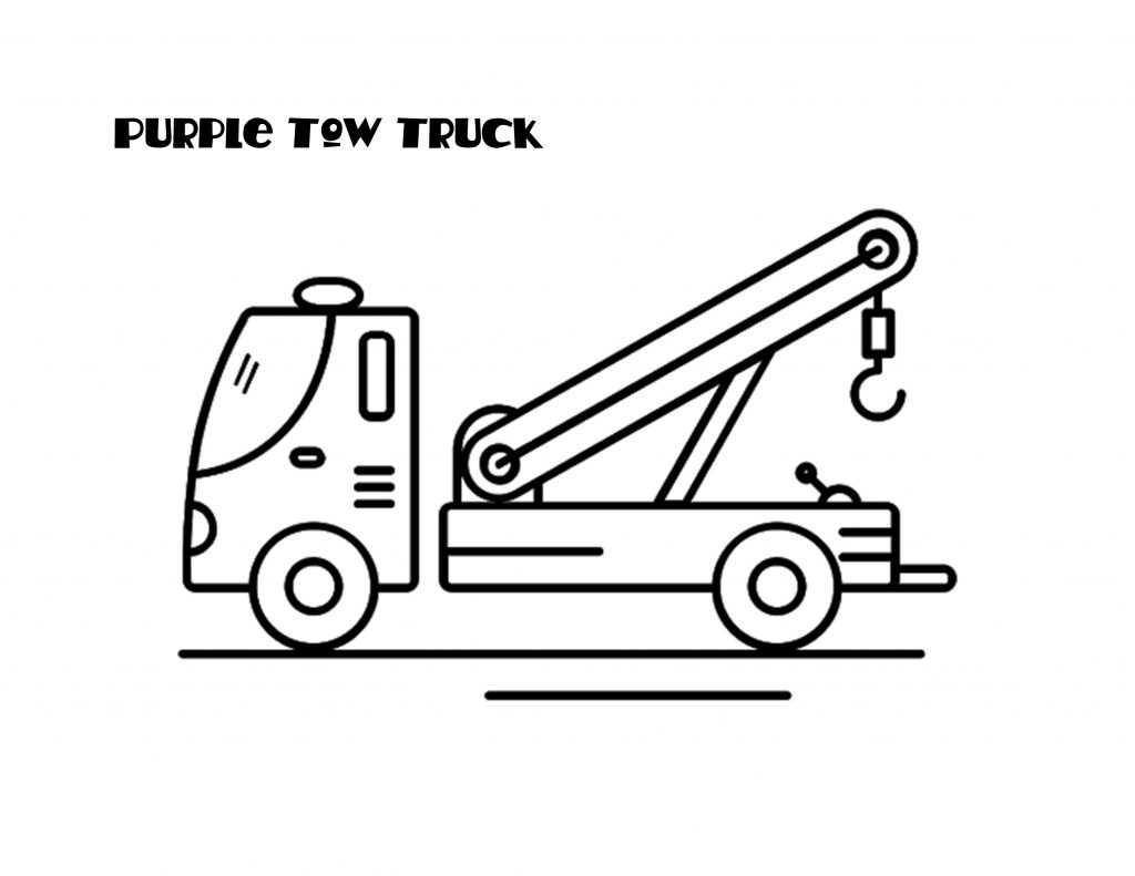 Tow Truck Coloring Pages Book
