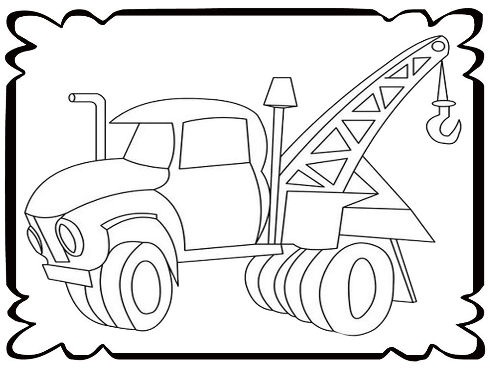 Tow Truck Coloring Pages Templates