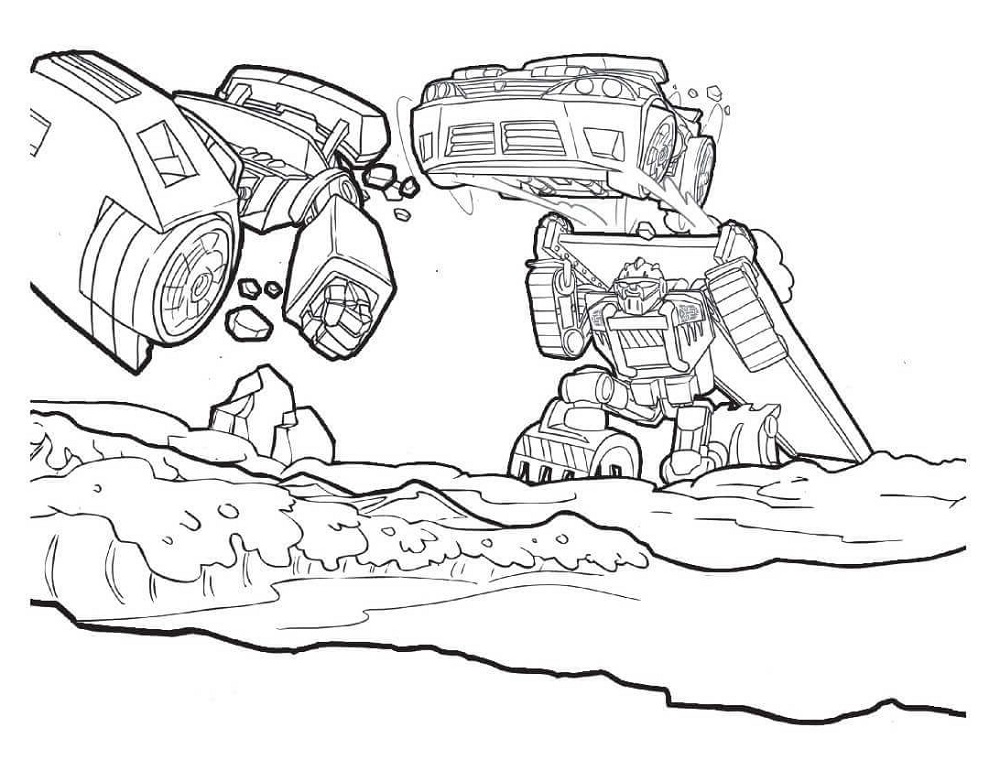 Transformers Coloring Pages In Action