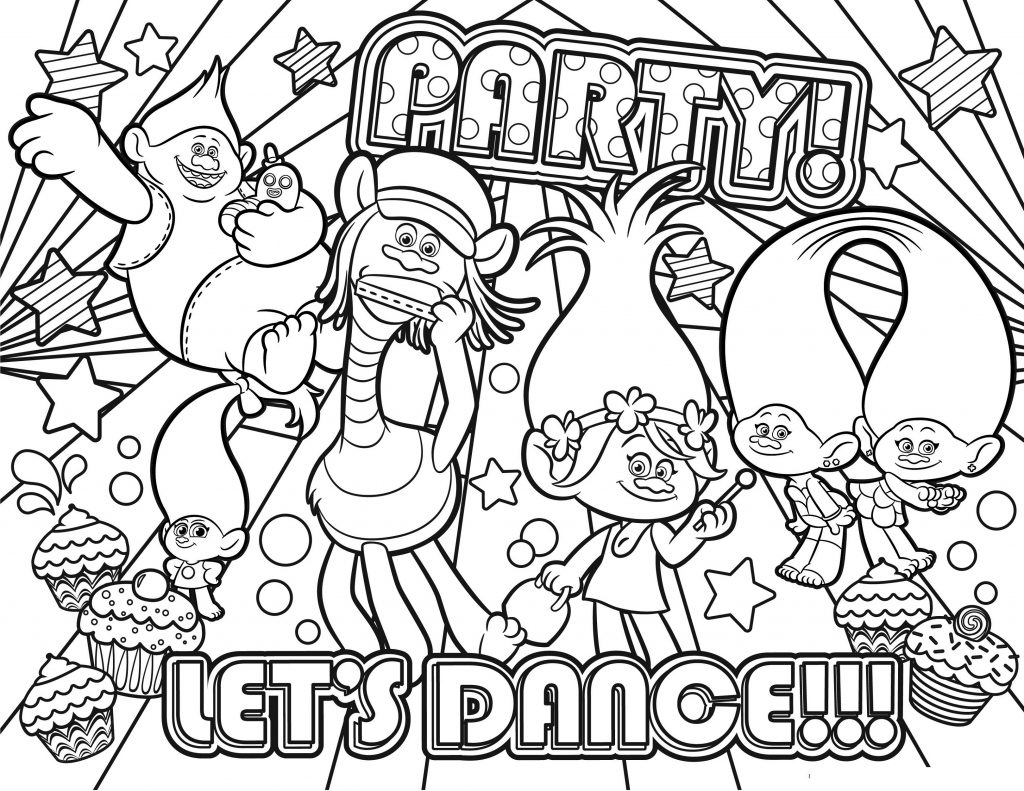 Trolls Coloring Pages Movie