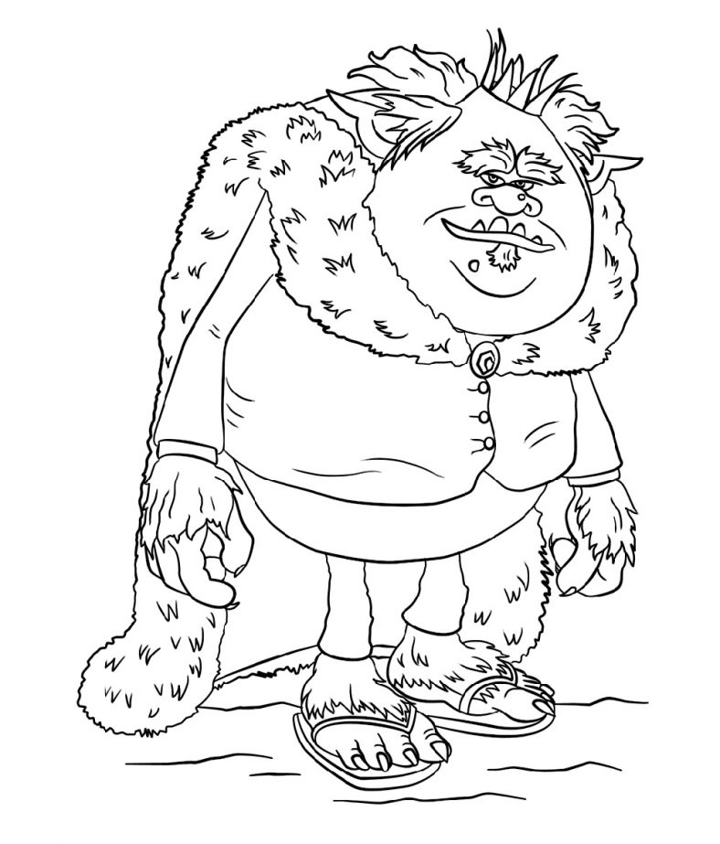 Trolls Coloring Pages The Bergens