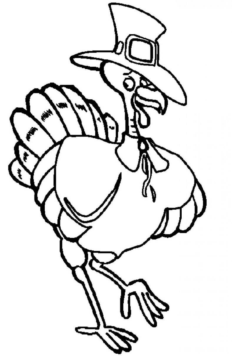 Turkey Coloring Pages Thanksgiving