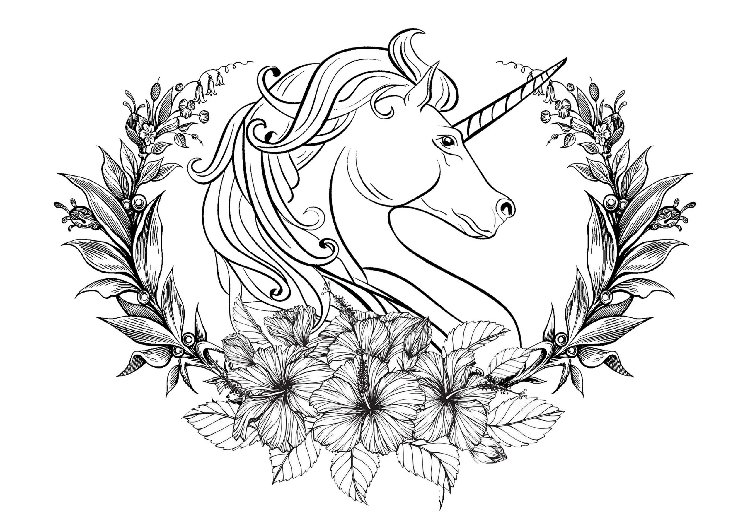 Advanced Unicorn Coloring Pages | 101 Coloring