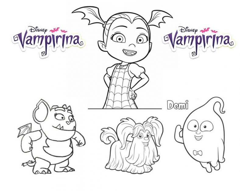 Vampirina Coloring Pages And Friends