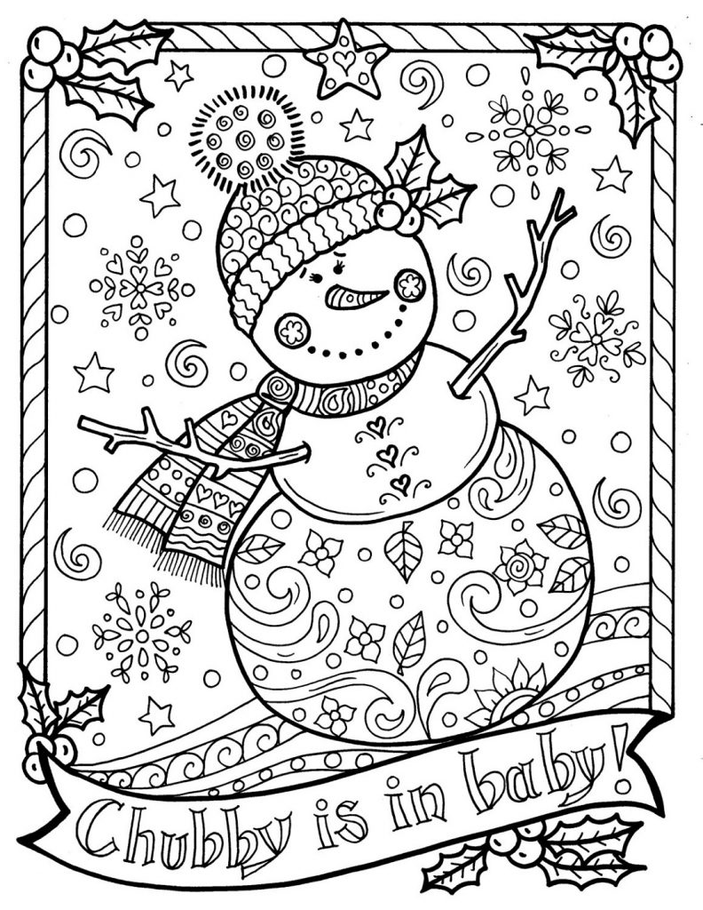 Winter Coloring Pages For Adults Fancy