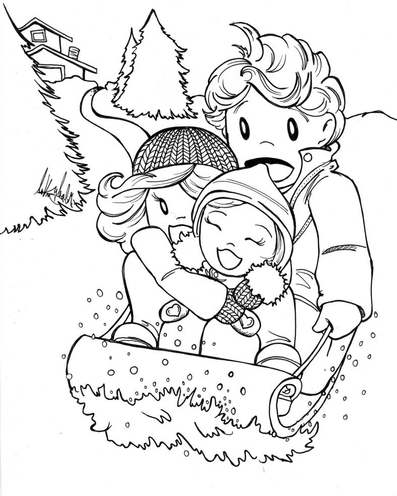 Winter Coloring Pages For Kids