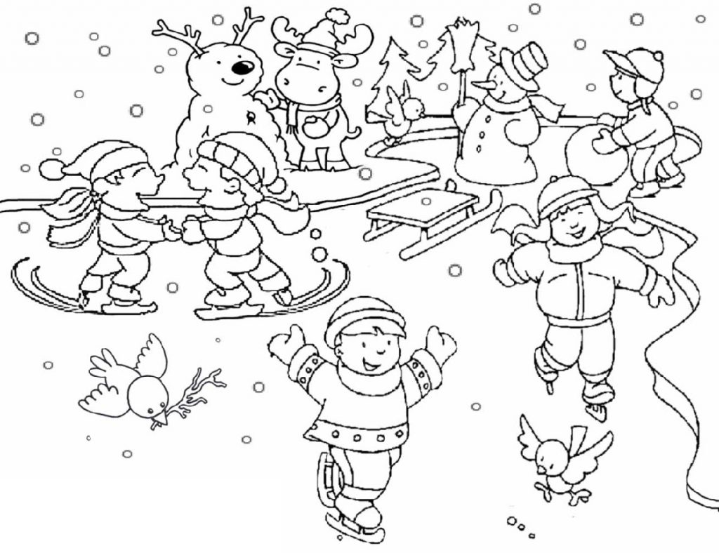 Wonderful Winter Coloring Pages